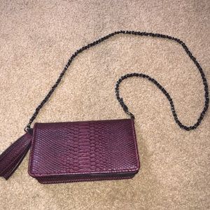 Faux leather Zara clutch/crossbody bag